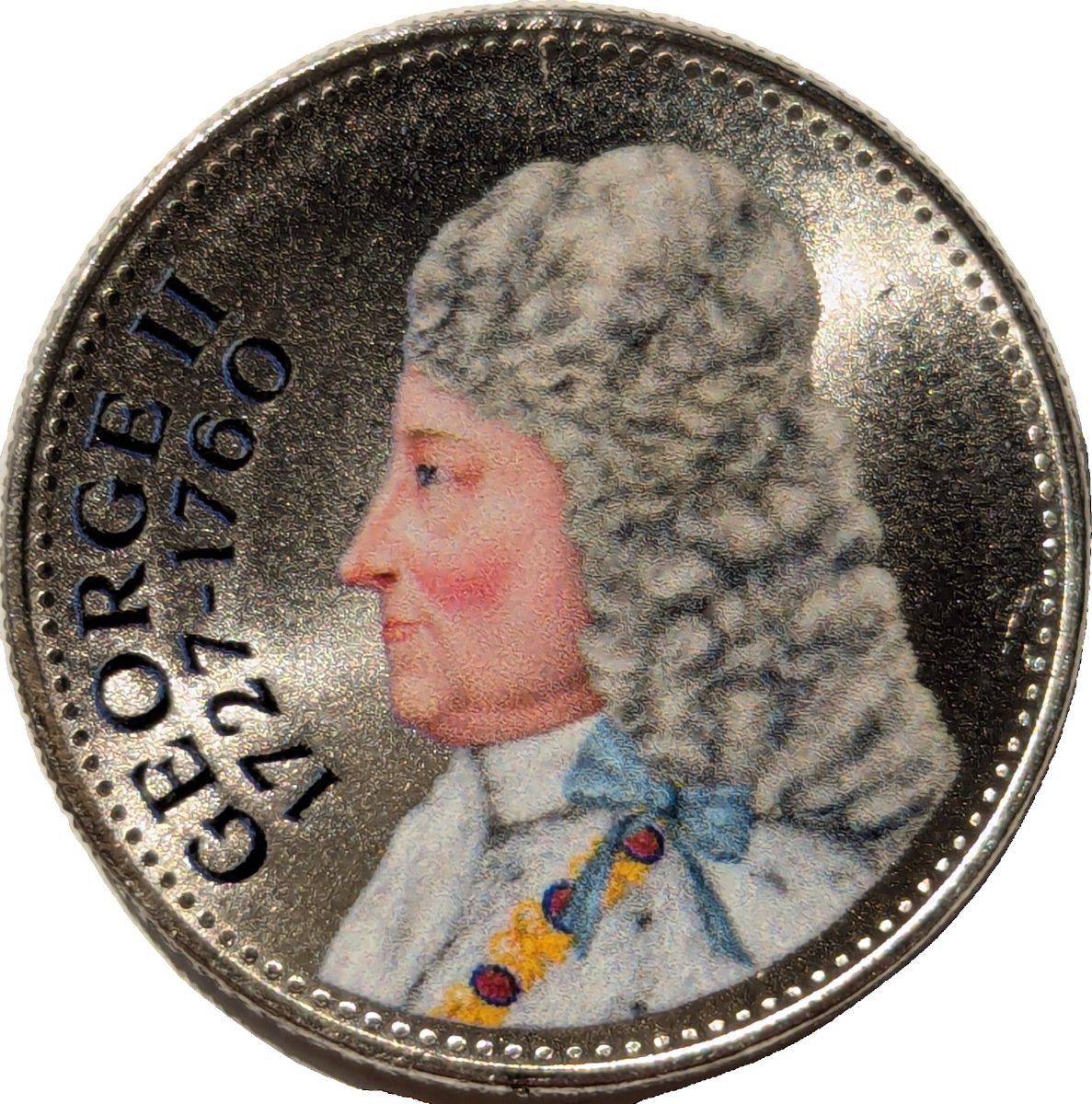 Jersey 10 Pence - Charles III King George II reverse