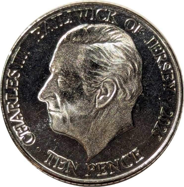 Jersey 10 Pence - Charles III King William IV obverse