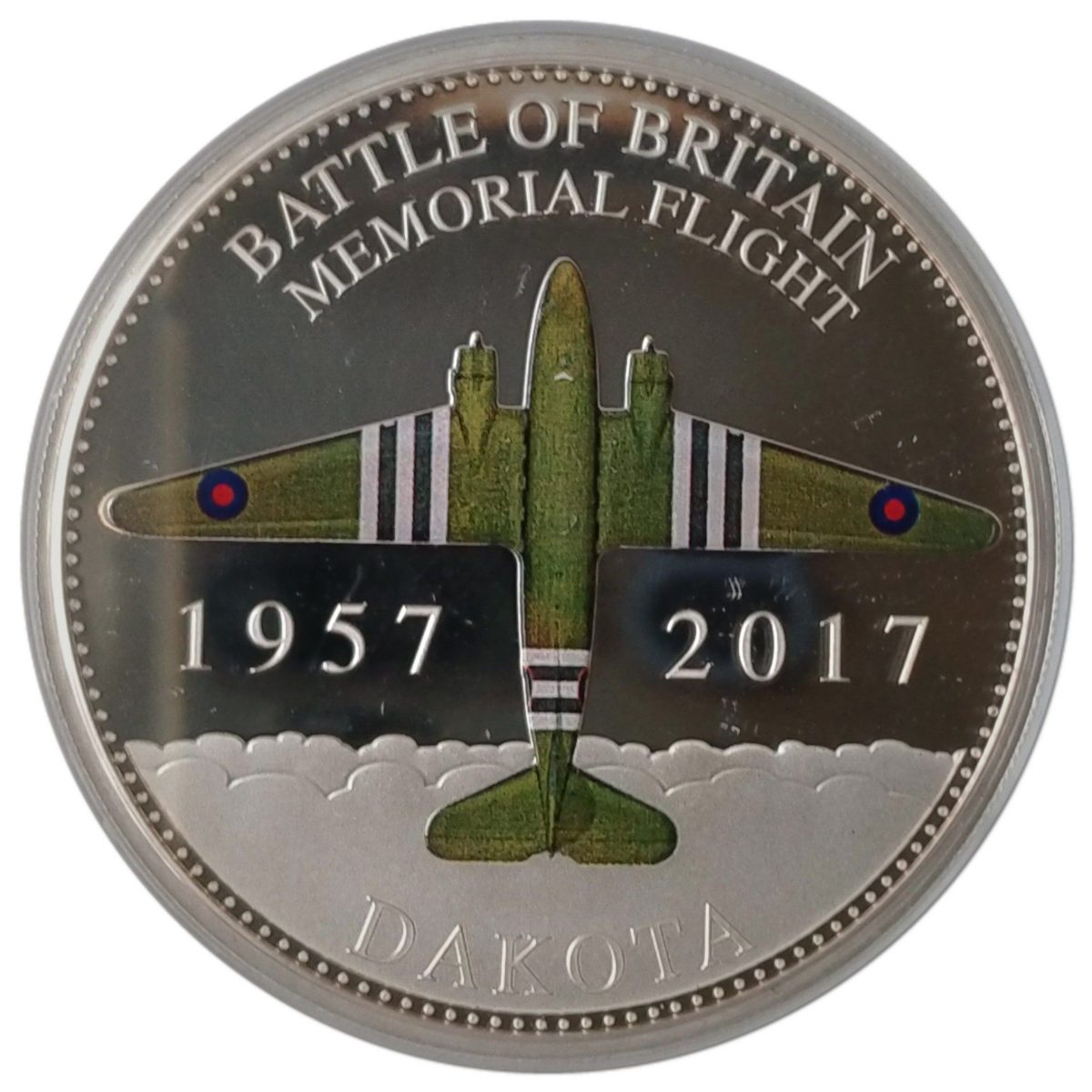 Guernsey 50 Pence - Elizabeth II Battle of Britain Memorial Flight - C-47 Dakota