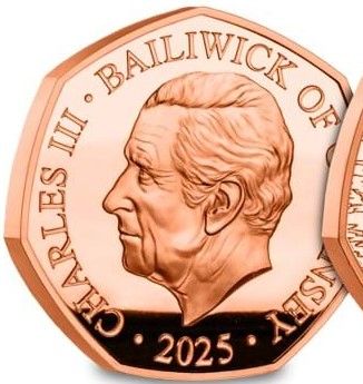 Guernsey 50 Pence - Charles III Titanic - The Journey; Gold Proof obverse