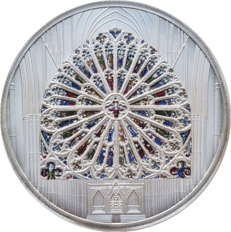 Gibraltar 100 Pounds - Charles III Westminster Abbey obverse