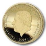 Tristan da Cunha ⅛ Sovereign - Charles III 80th Anniversary of D-Day obverse