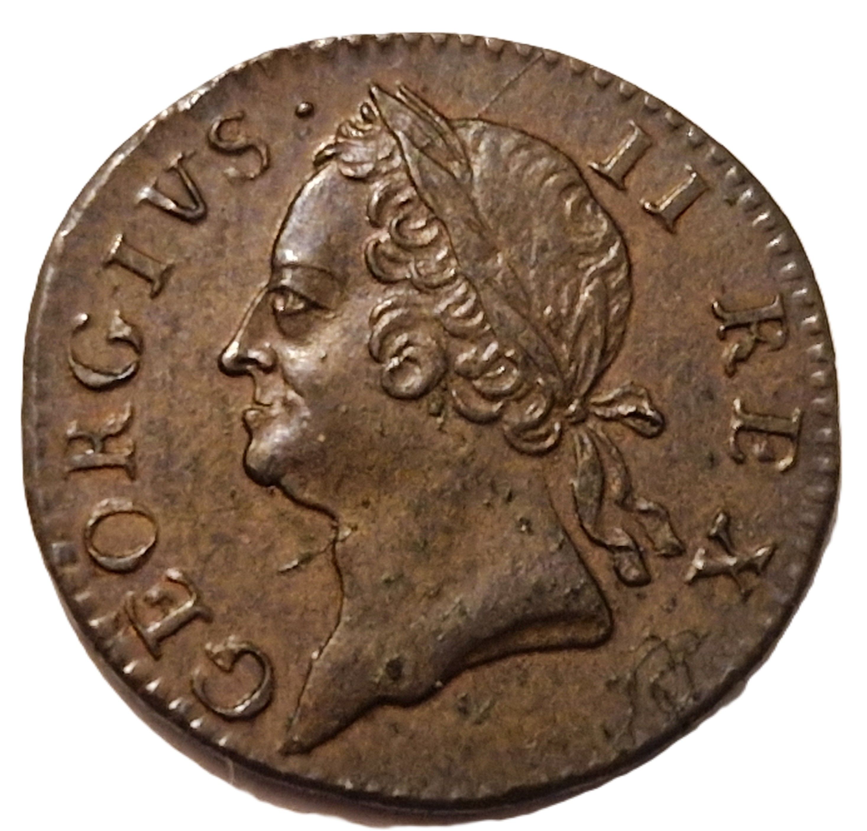 Ireland 1 Farthing - George II obverse