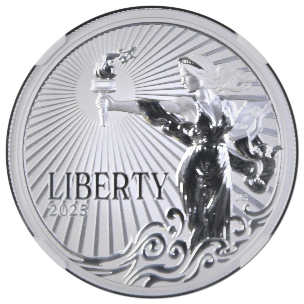 Alderney 1 Pound - Bald Eagle and Liberty