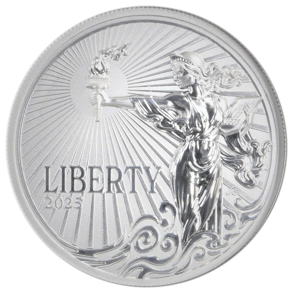 Alderney 2 Pounds - Bald Eagle and Liberty reverse