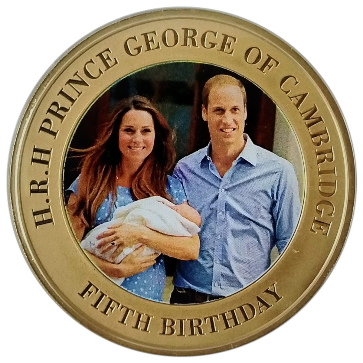 Guernsey 50 Pence - Elizabeth II Birthday of Prince George - Newborn
