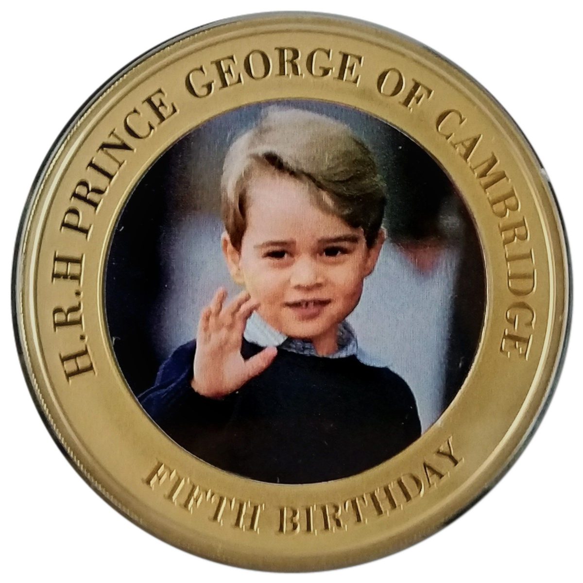 Guernsey 50 Pence - Elizabeth II Birthday of Prince George - 5 years old Prince George