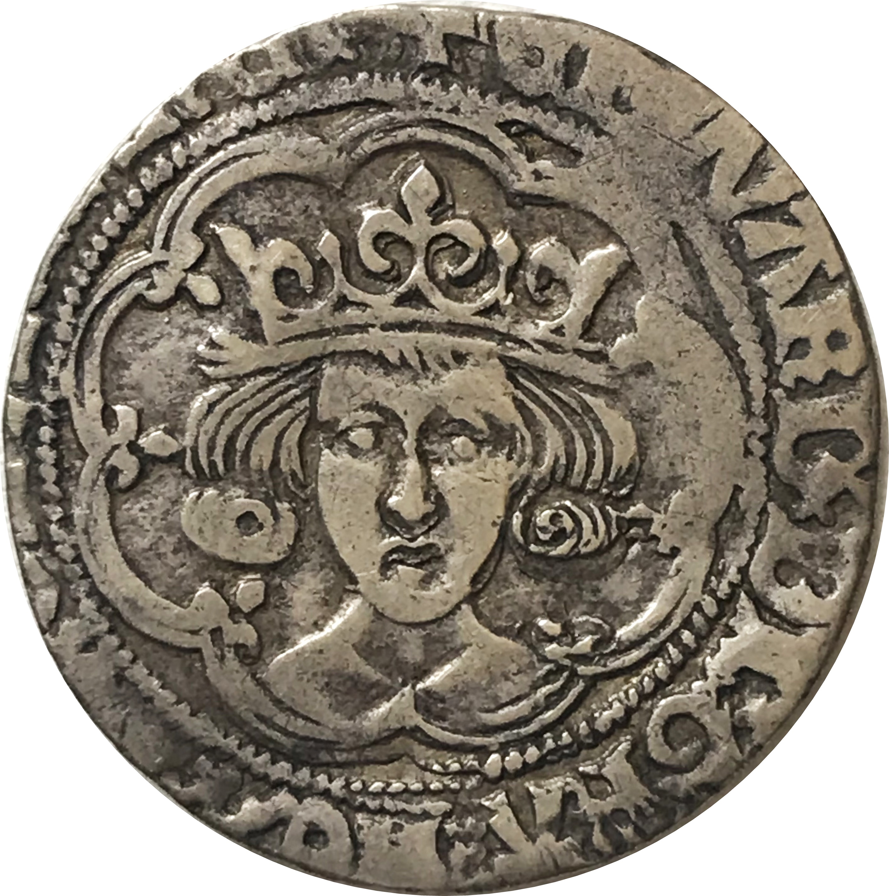 1 Groat - Henry VI Pinecone-mascle issue; London obverse