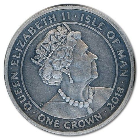 Isle of Man 1 Crown - Elizabeth II Tynwald obverse