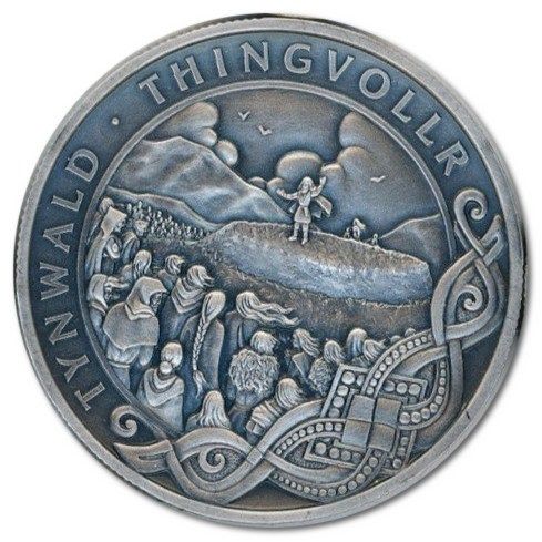 Isle of Man 1 Crown - Elizabeth II Tynwald reverse