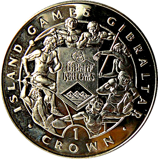 Gibraltar 1 Crown - Elizabeth II Island Games