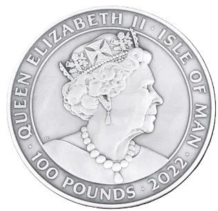 Isle of Man 100 Pounds - Elizabeth II The Fate of the Vikings
