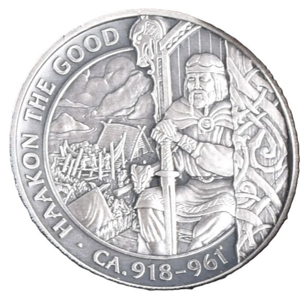Isle of Man 1 Crown - Elizabeth II Haakon the Good