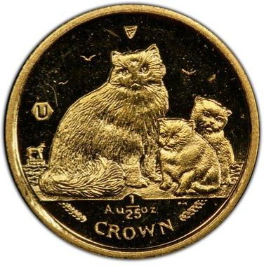 Isle of Man 1/25 Crown - Elizabeth II Ragdoll Cat