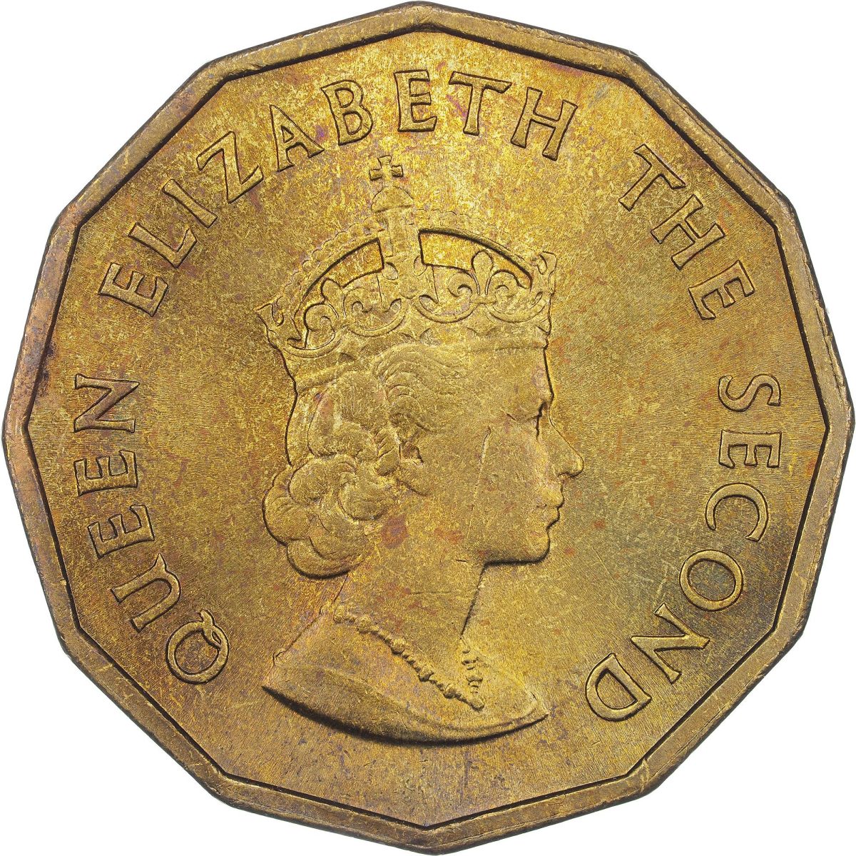 Jersey ¼ Shilling - Elizabeth II 1st portrait obverse