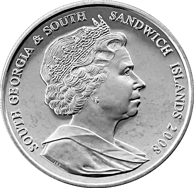 South Georgia and the South Sandwich Islands 2 Pounds - Elizabeth II Royal Air Force obverse