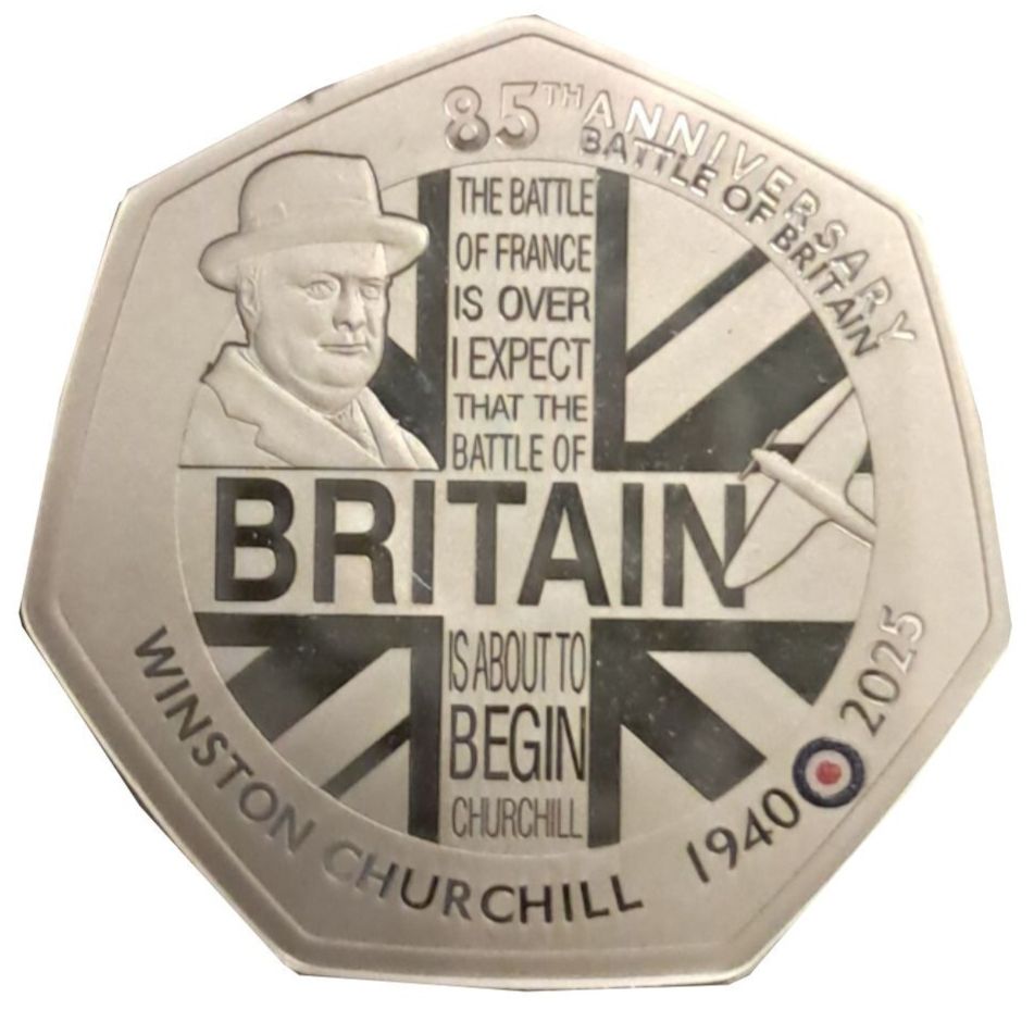 Alderney 50 Pence - Charles III Winston Churchill
