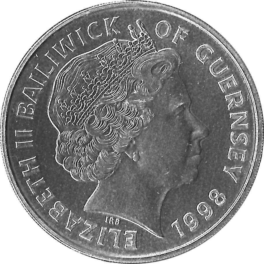 Guernsey 5 Pounds - Elizabeth II RAF obverse