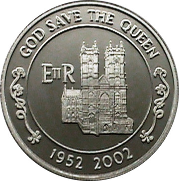 Ascension Island 50 Pence - Elizabeth II Golden Jubilee