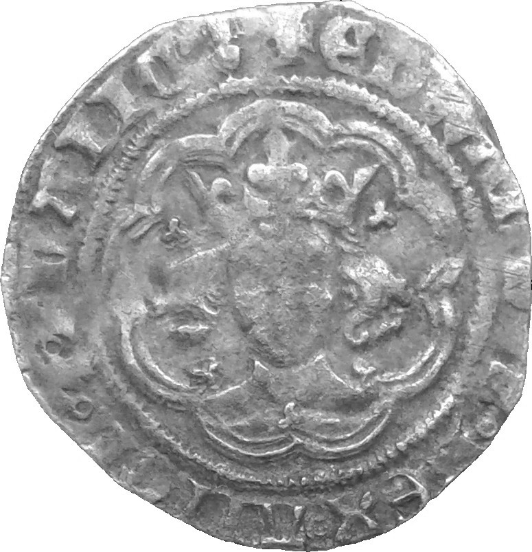 ½ Groat - Edward III Post-treaty period obverse