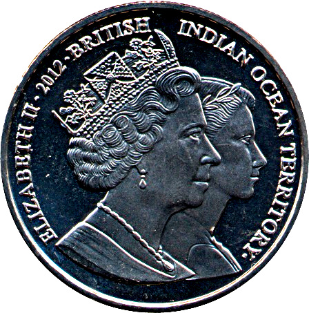 British Indian Ocean Territory 2 Pounds - Elizabeth II Aston Martin Volante obverse