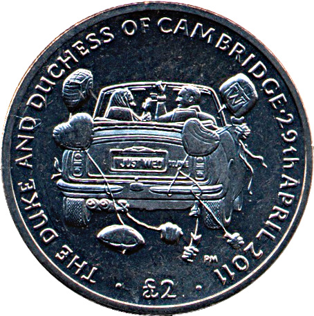 British Indian Ocean Territory 2 Pounds - Elizabeth II Aston Martin Volante