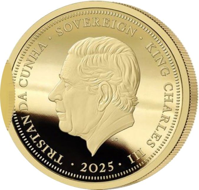 Tristan da Cunha 1 Sovereign - Charles III 225th anniversary of the creation of the United Kingdom obverse