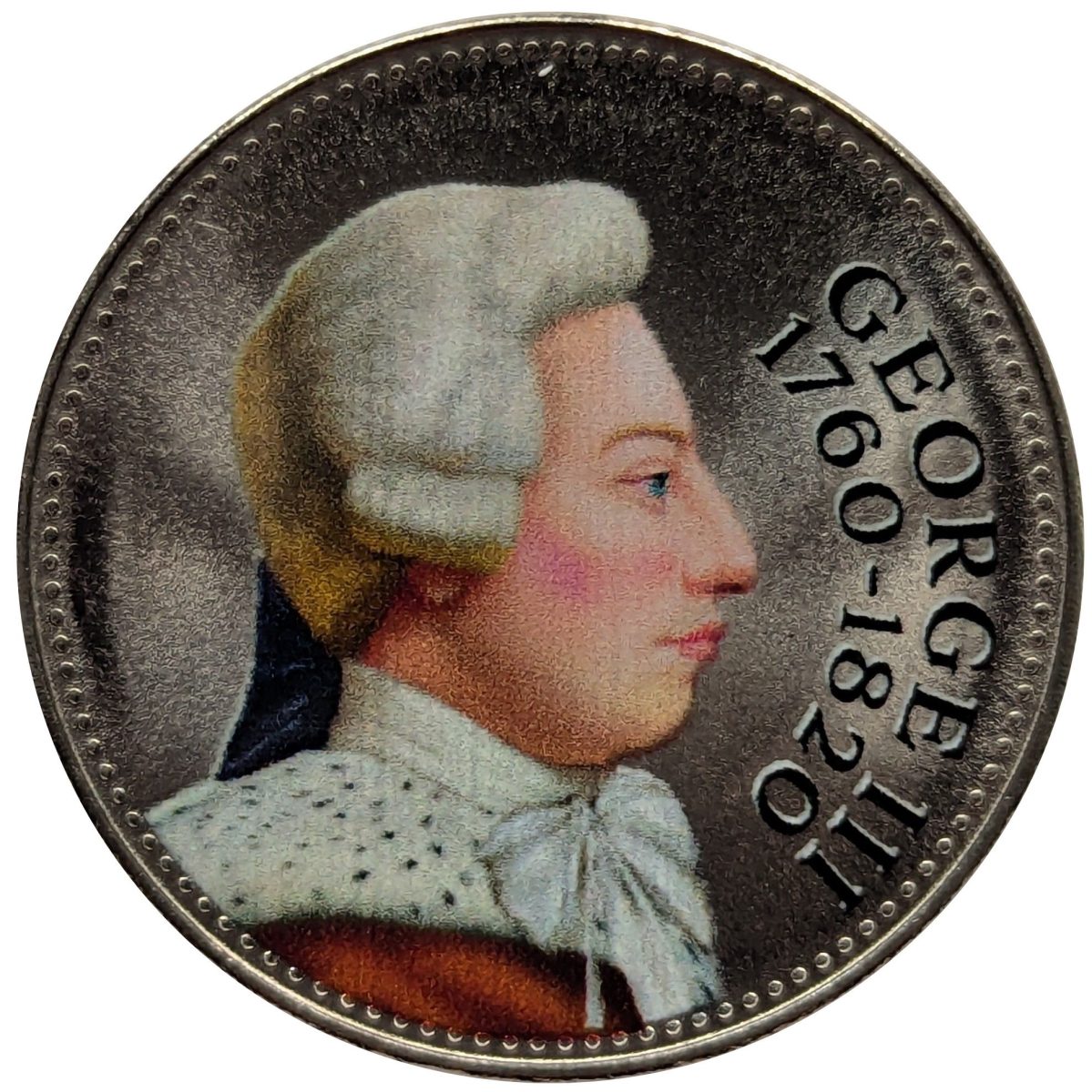 Jersey 10 Pence - Charles III King George III reverse