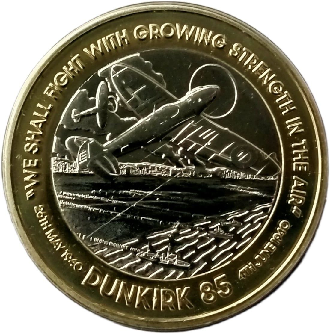 Jersey 2 Pounds - Charles III Dunkirk - Strength in the air