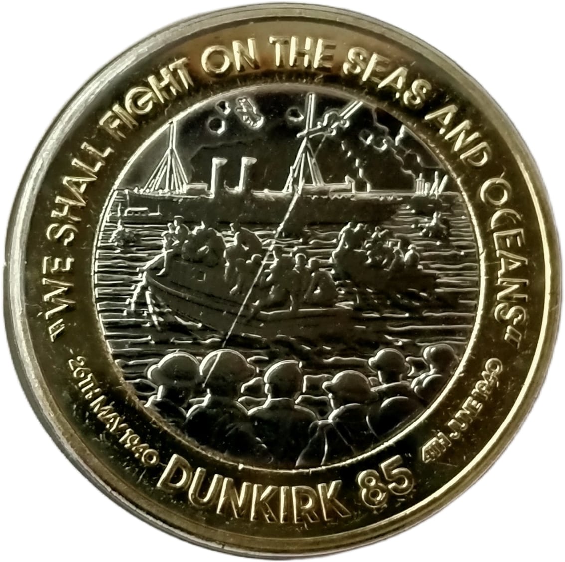Jersey 2 Pounds - Charles III Dunkirk - Fight on the Seas and Oceans