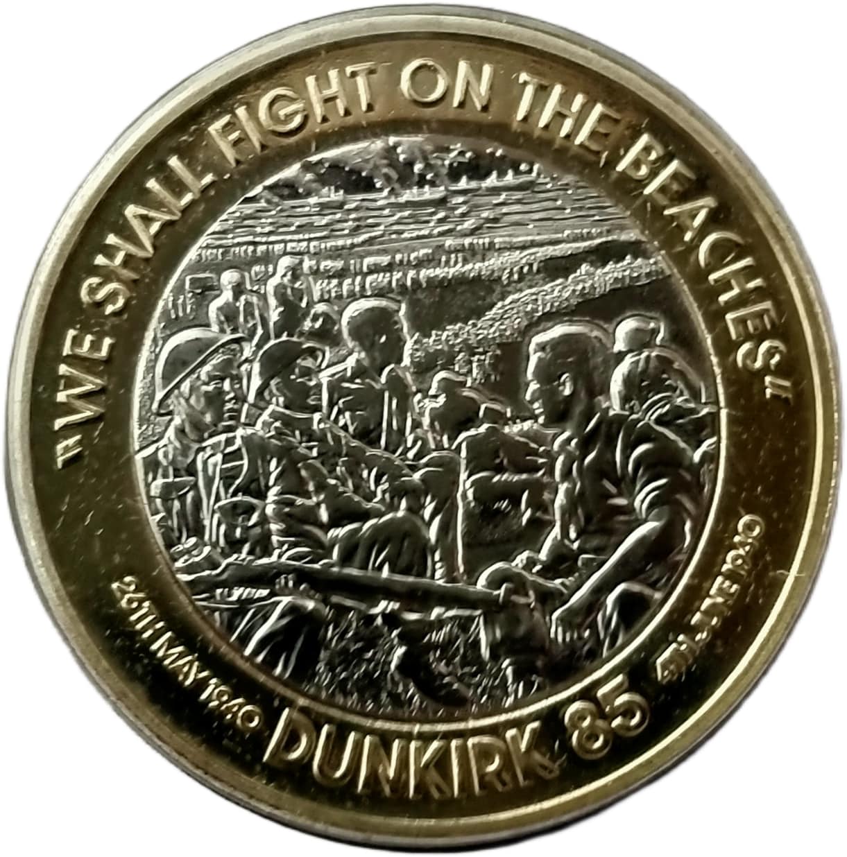 Jersey 2 Pounds - Charles III Dunkirk - Fight on the Beaches