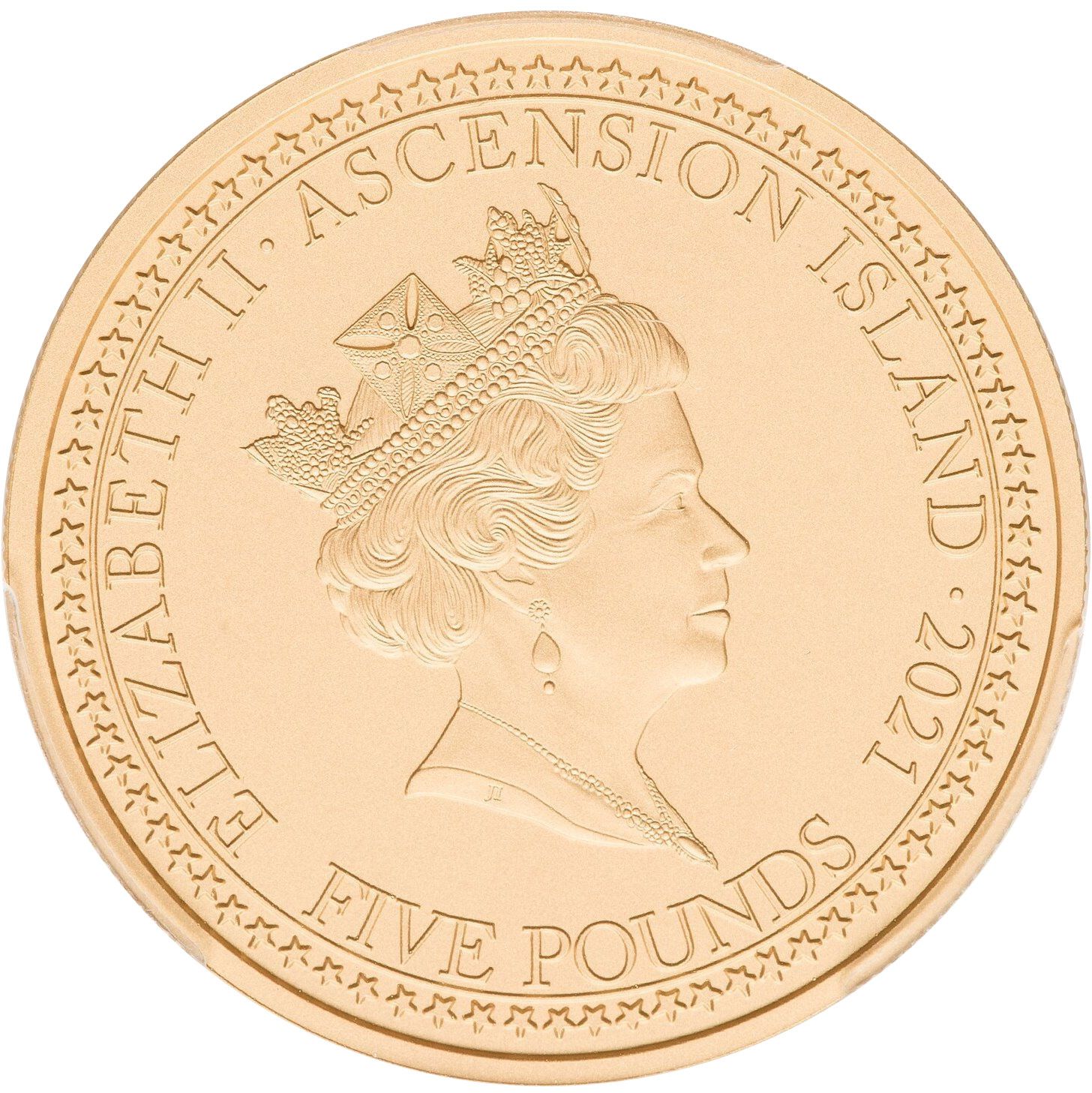 Ascension Island 5 Pounds - Elizabeth II Bonomi Pattern - Britannia obverse