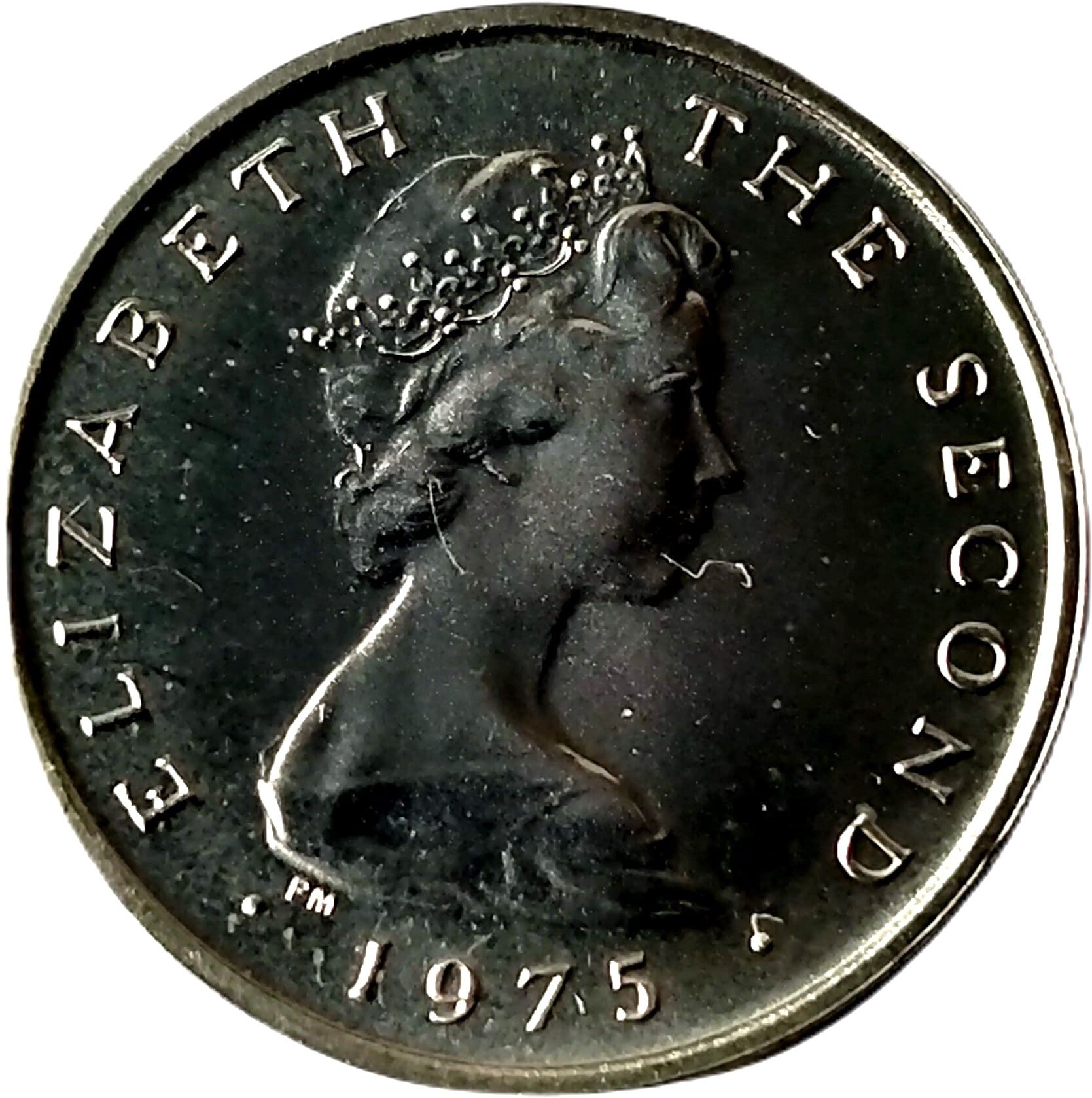Isle of Man ½ New Penny - Elizabeth II Ragwort; Silver obverse
