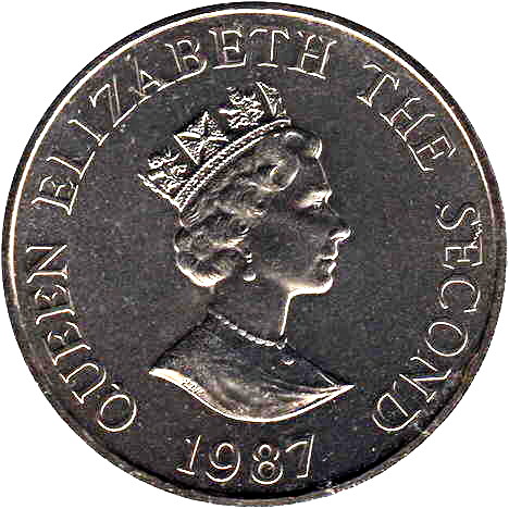 Jersey 2 Pounds - Elizabeth II Pink Pigeon obverse