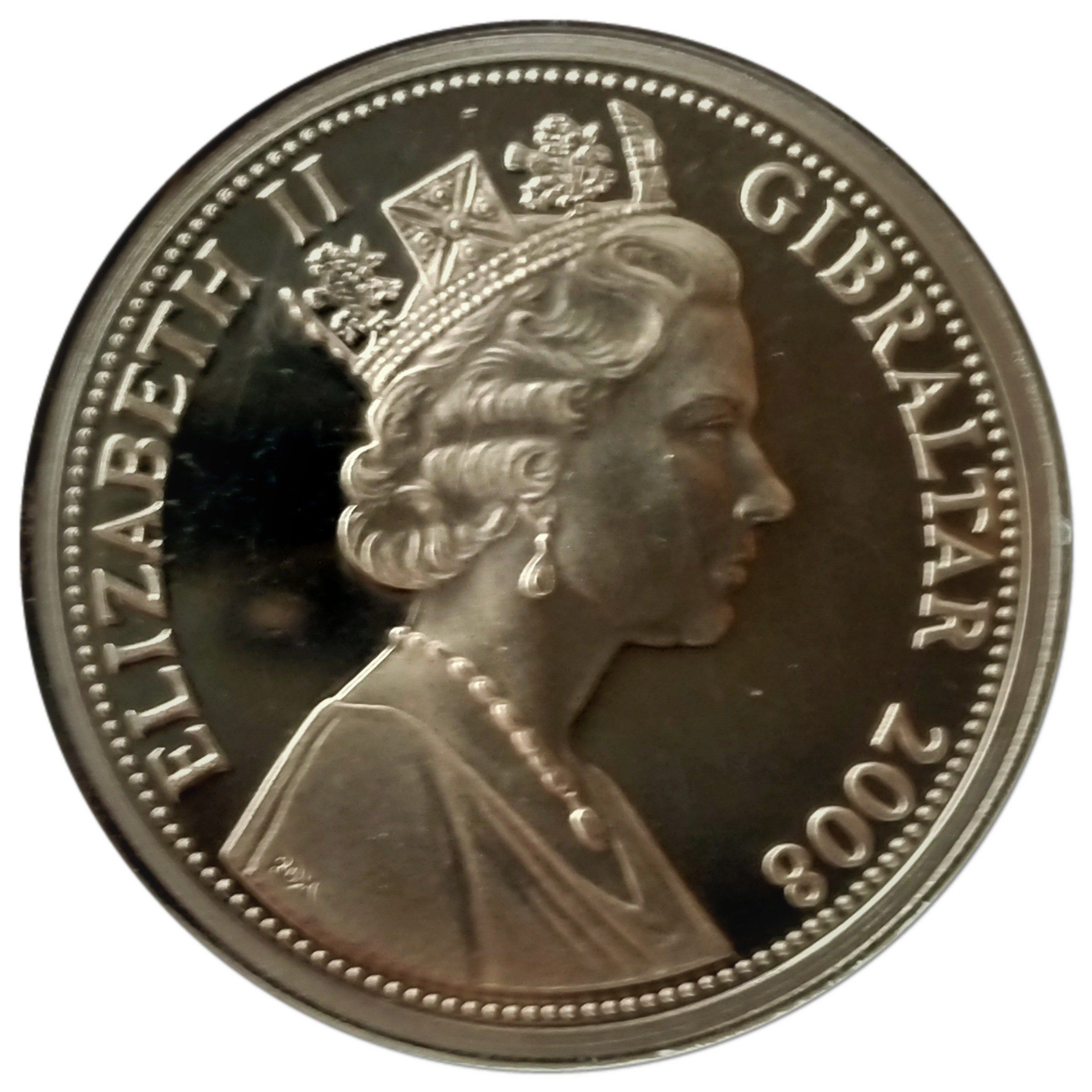 Gibraltar 1 Crown - Elizabeth II Flypast obverse