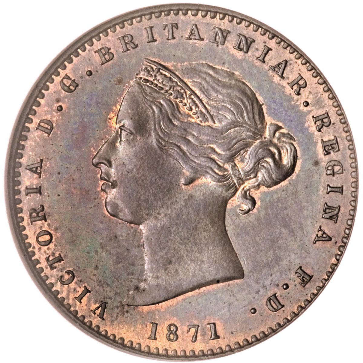 Jersey 1/26 Shilling - Victoria obverse