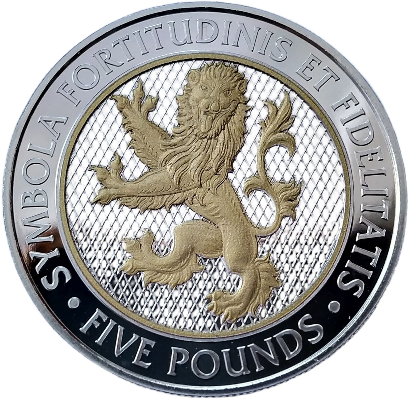Isle of Man 5 Pounds - Charles III Lion of England