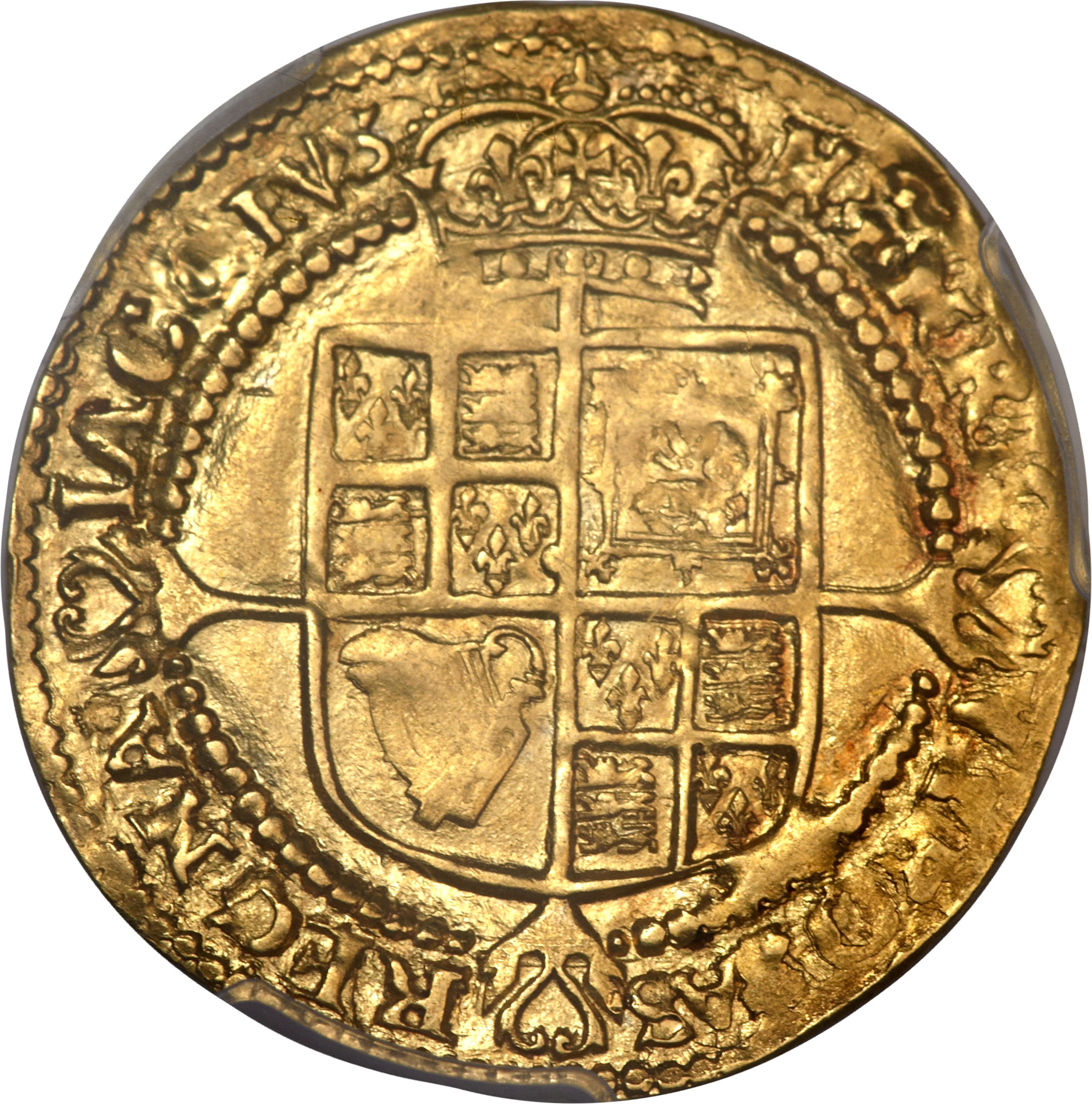 ½ Laurel - James I 3rd coinage; 4th bust