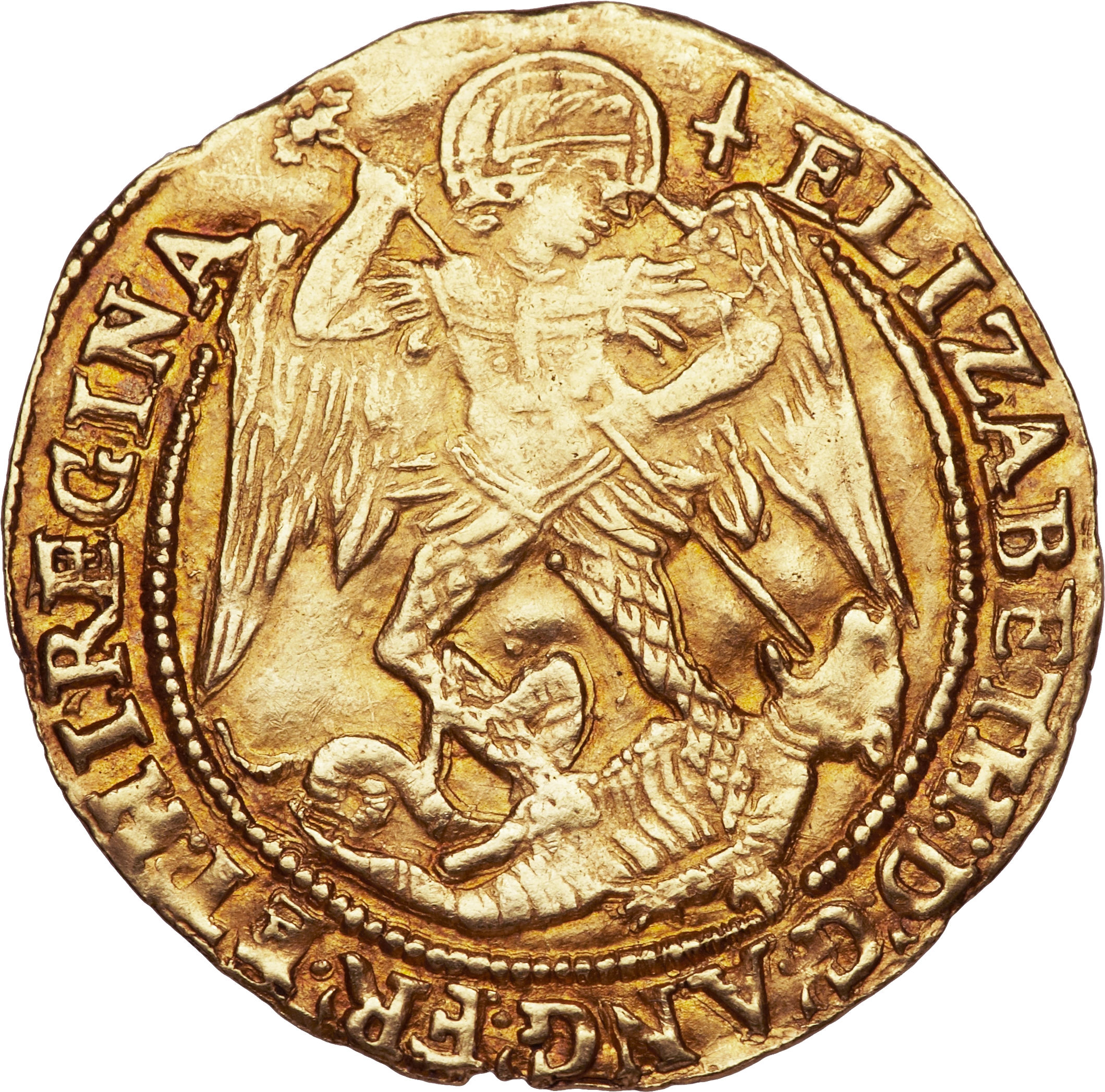 1 Angel - Elizabeth I 5th issue obverse