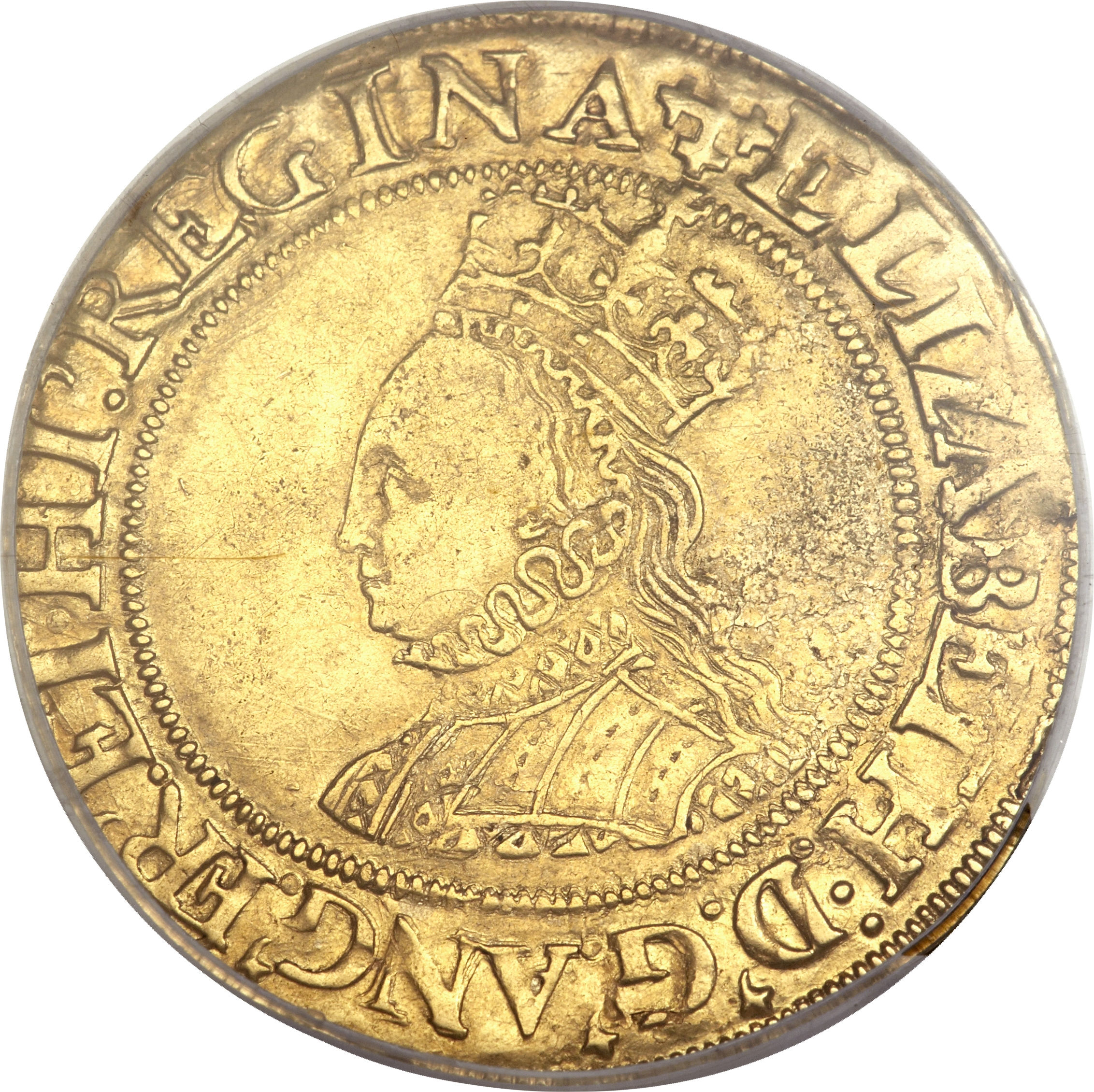 ½ Pound - Elizabeth I Hammered issue obverse