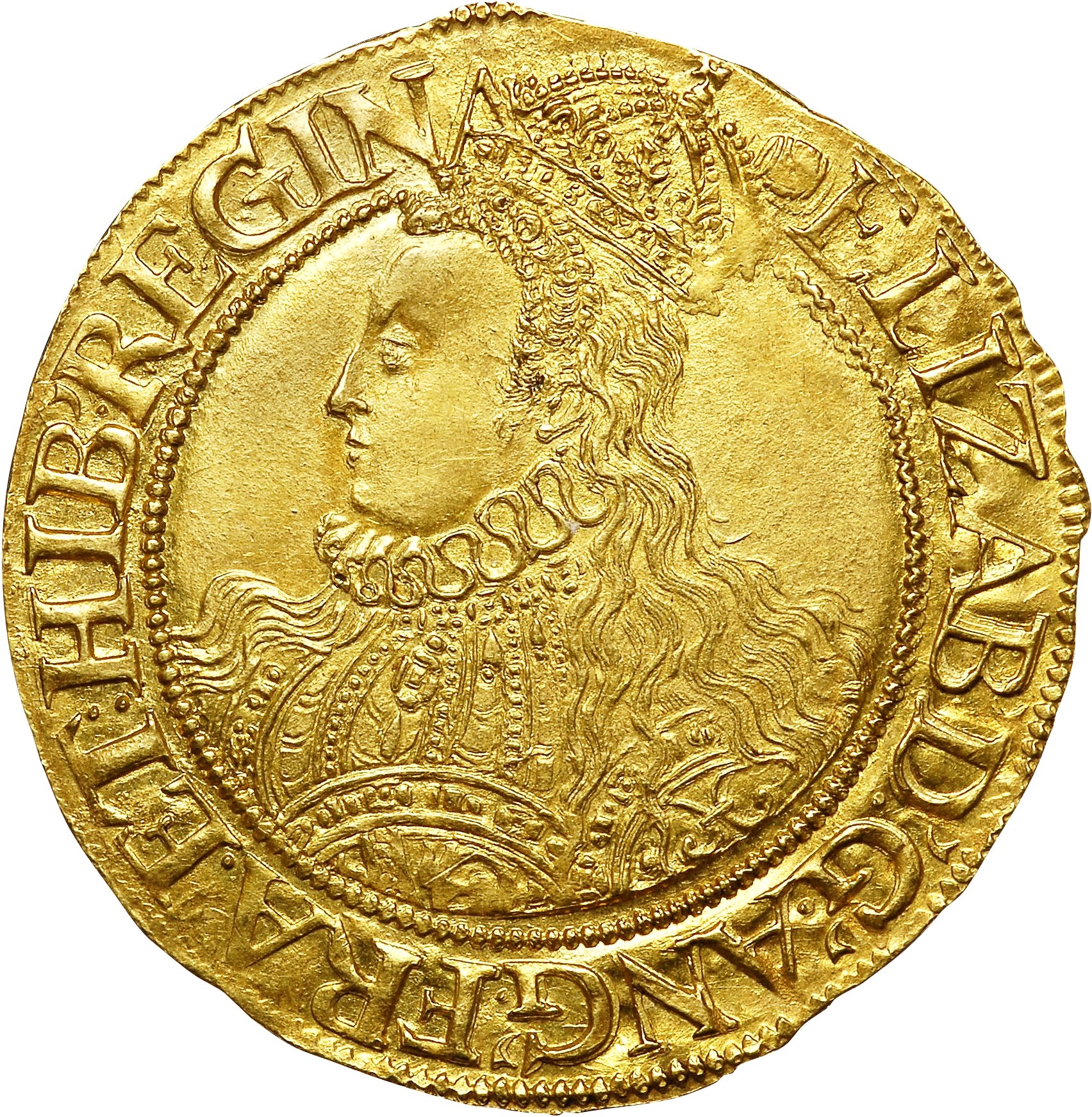 ½ Pound - Elizabeth I 6th Issue obverse