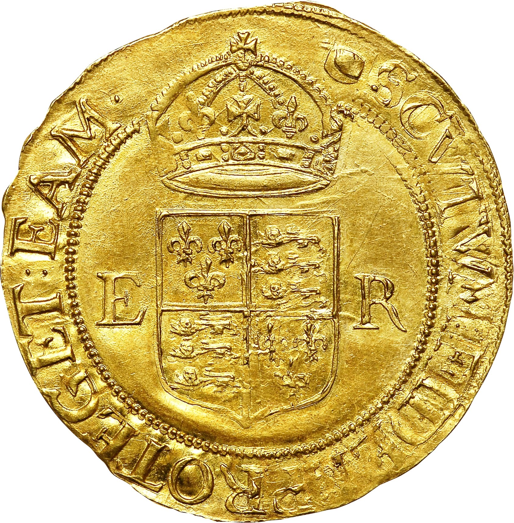 ½ Pound - Elizabeth I 6th Issue reverse