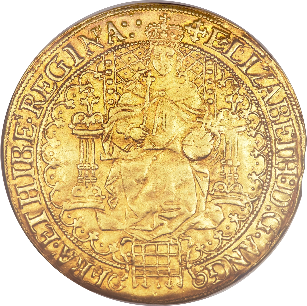 1 Sovereign - Elizabeth I 2nd issue obverse