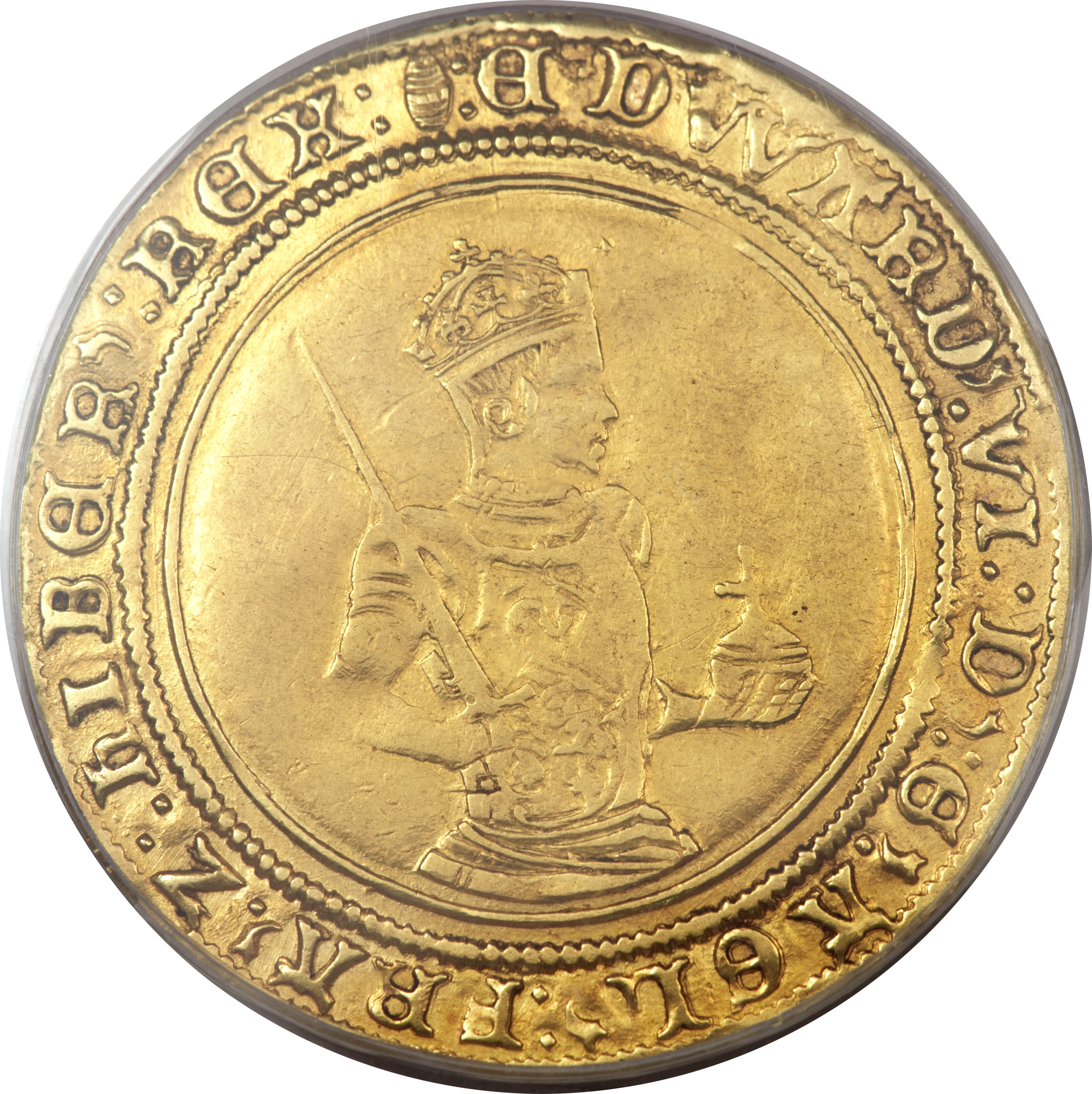 1 Sovereign - Edward VI 3rd period obverse