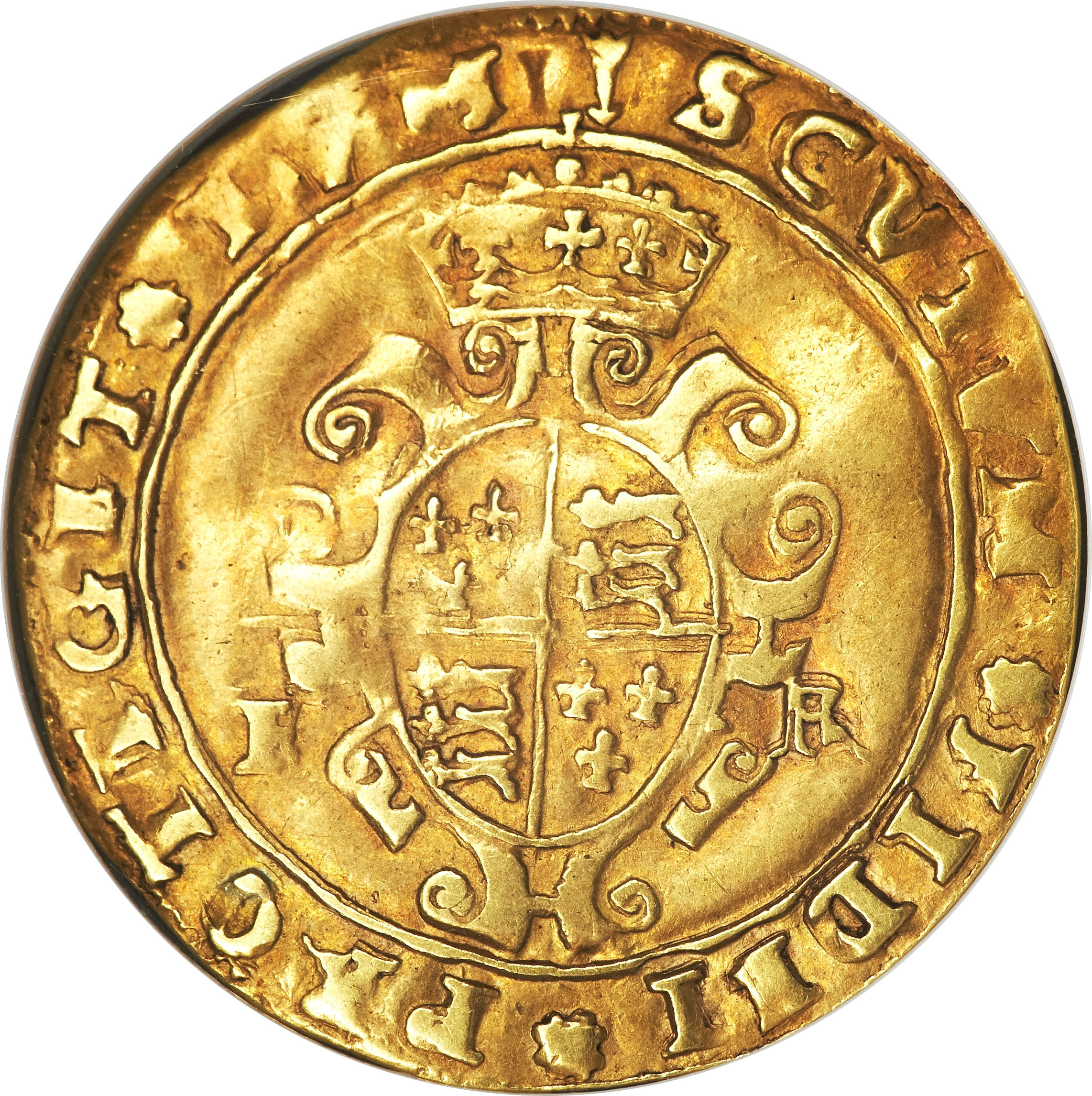 ½ Sovereign - Edward VI 2nd period; crowned bust
