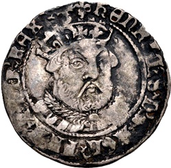 1 Groat - Henry VIII Posthumous; London obverse