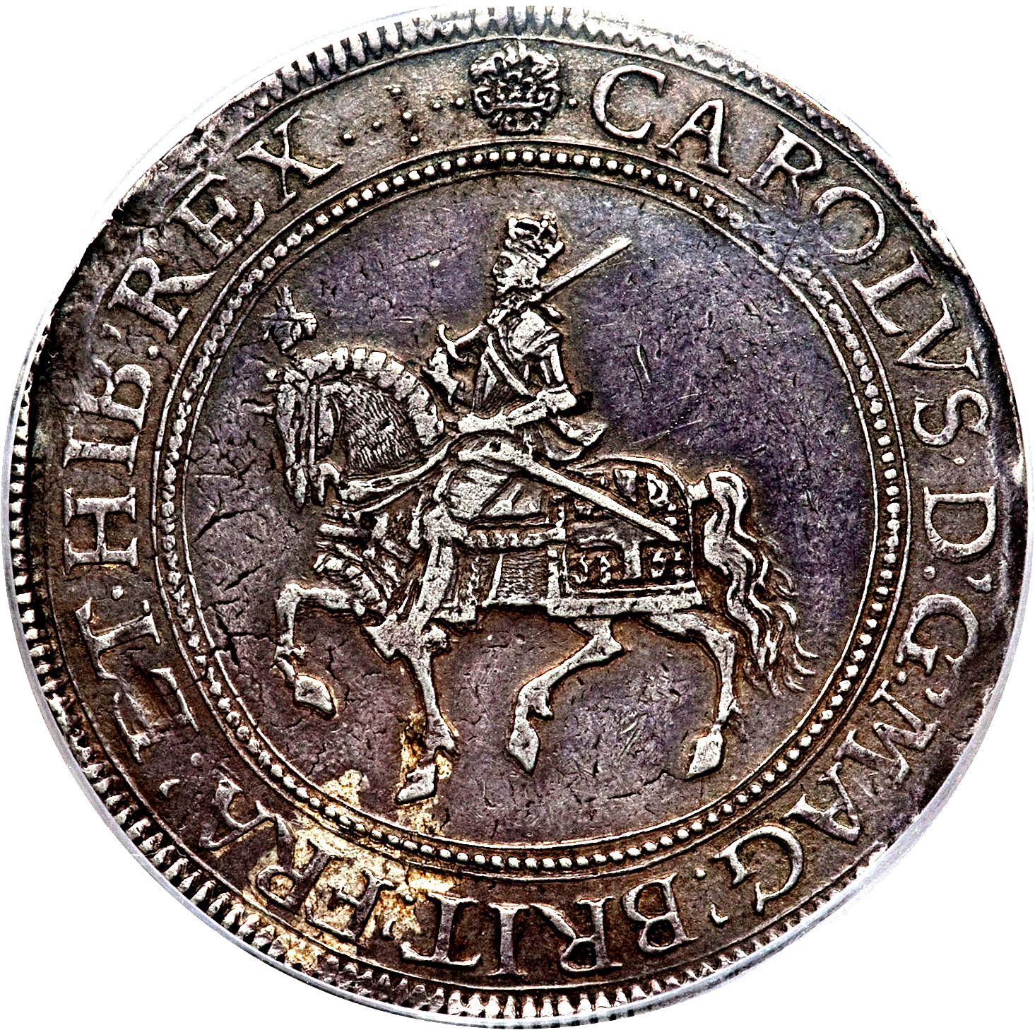 1 Crown - Charles I Tower obverse