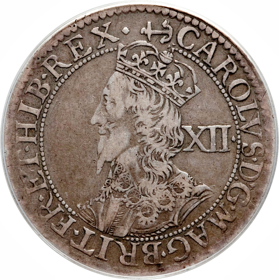 1 Shilling - Charles I Briot's late bust obverse