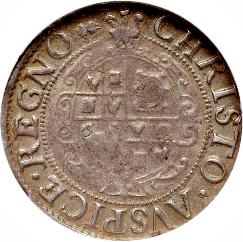 1 Groat - Charles I Aberystwyth; crown breaks circle