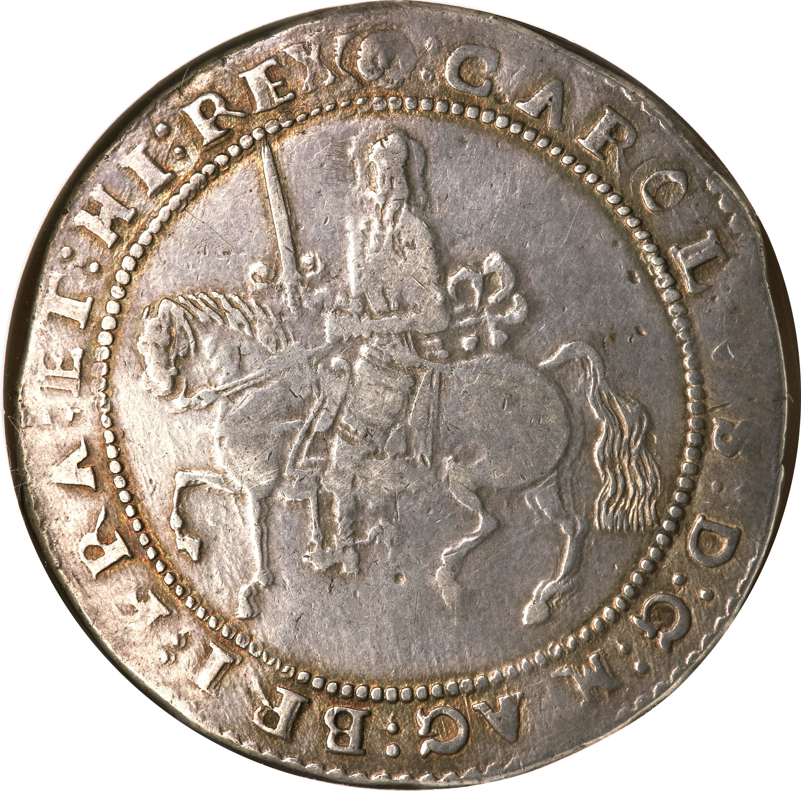 1 Crown - Charles I Exeter obverse